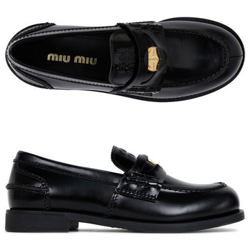 Miu Miu Black Penny Loafer 26SS 5D773D ULX F0002 59320126