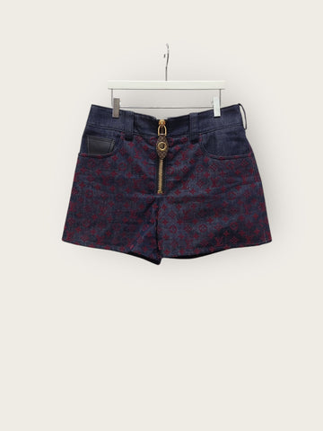 LOUIS VUITTON Monogram Denim Shorts 40 143917171