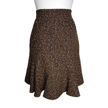 MAXMARA Melange Braun Wollmischung Rock 44 144029153