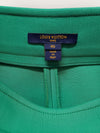LOUIS VUITTON Grüne Wollseide Weite Bein Mini Shorts 40 144119620 [P]