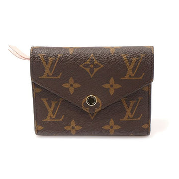 LOUIS VUITTON Monogram Canvas Rose Ballerina Victorine Wallet 144119623