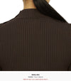 COURREGES 323MPU071FI0001 COFFEE Damen Crop Kurzarm Strickpullover 96307076 [P]