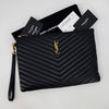 SAINT LAURENT Matelassé New Medium Clutch Bag Schwarz (559193) 144130253 [P]