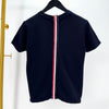 THOM BROWNE Damen T-Shirt mit kurzen Ärmeln in Navy (FJS013A) 144130377 [P]