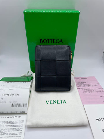 BOTTEGA VENETA Kleine Falt-Zipper Geldbörse 144155999
