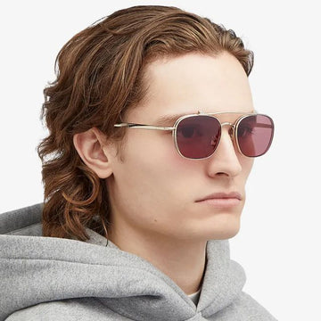 KENZO Sonnenbrille KZ40188U 32S Flip Luxus Gold Metall Metallbügel Zwei-Brücke Einzigartige Mode 139988150