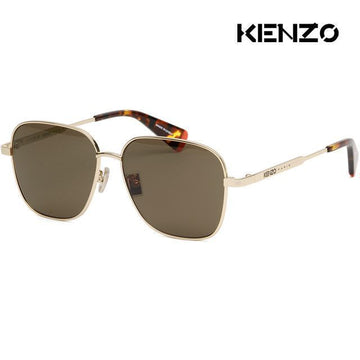 KENZO サングラス KZ40165U 32E 四角 ゴールド メタルテ 名品 オーバーフィット 115117743