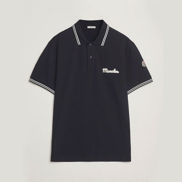 MONCLER Stickerei Baumwoll-Polo-Shirt für Herren Navy 8A00005 89B3G 77X 140621072 [P]