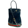 Gucci Black Small Suede Ophidia Web Bucket Bag Tote Bag Shoulder Bag 550621 144167502 [P]
