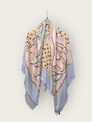 LOUIS VUITTON Monogram Mix Ample Strap Schal Schal 144172255