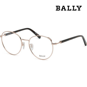 Bally Eyeglass Frame BY5046H 028 Round Glasses Luxury Unisex Gold Frame 78971311