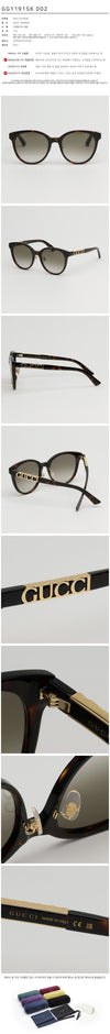 Gucci Sunglasses GG1191SK Asian Fit Round Horn Frame 126840909 [P]