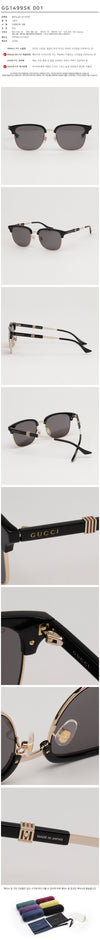 GUCCI Sonnenbrille GG1499SK 001 rechteckig Asian Fit schwarz 112288235 [P]
