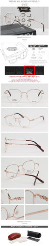BALLY Brille BY5054D 033 Luxus Asiatische Passform Metallrahmen Gold 75788177 [P]