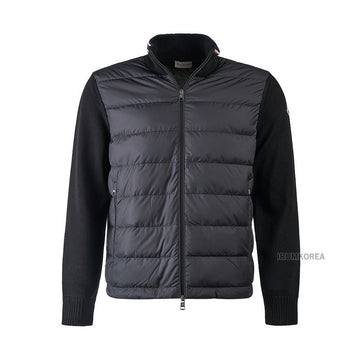 MONCLER 男性用パディングジップアップコットンカーディガン 144187937