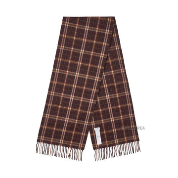 CELINE 2AWU40S39 19CV FW25 ユニセックス タータン カシミヤ スカーフ 144187970