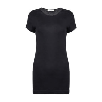 LEMAIRE Women's Seamless Crew Neck Cotton Short Sleeve T-Shirt TO1352 LJ1018 BK999 144220039