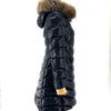 MONCLER Apia Fox-Fur Glanz Lang Puffer-Jacke 110318-668 144232940 [P]