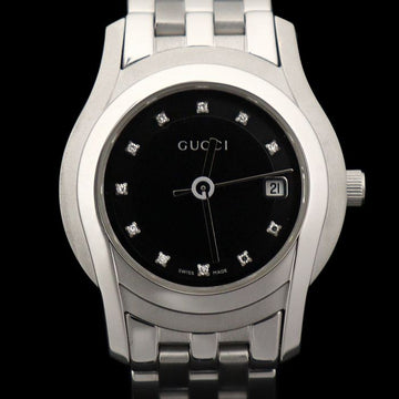 GUCCI 27MM Edelstahl Quarz 11P Diamant G Klasse Damen Uhr 5500L 144256963