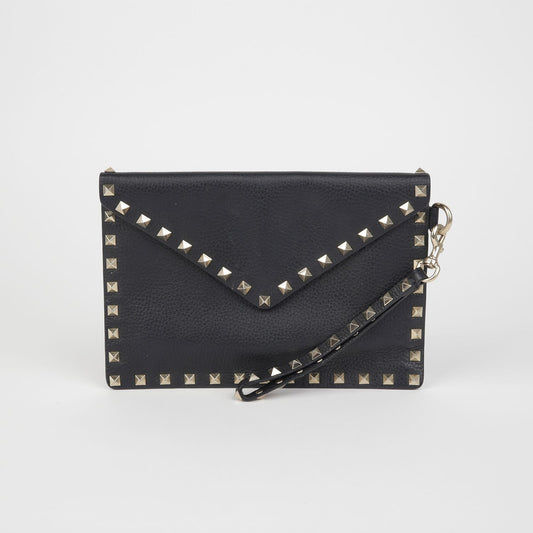 VALENTINO Rockstud Envelope Strap Clutch 143823550 [P]