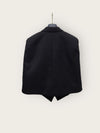 Louis Vuitton Black Double-Breasted Button Cape Jacket 144259568 [P]