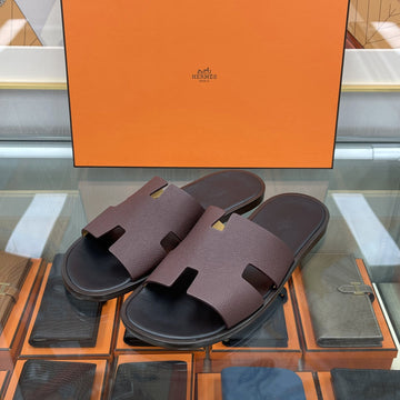 Hermes Izmir App Song Sandals Slippers Burgundy 152415 144259573