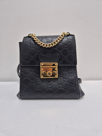 GUCCI パドロック ブラック バックパック 779813 144265473