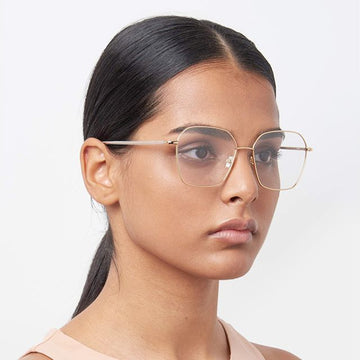 Hugo Boss Titanium Eyewear Frame BOSS1398 000 Luxury Square Lightweight Gold Frame Rose Gold 122355719