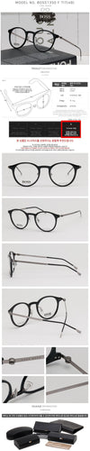 HUGO BOSS BOSS1350F TI7 ラウンドフレーム超軽量眼鏡 68422564 [P]