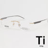 HUGO BOSS Titanium Brille BOSS1265D AOZ ohne Rand ultraleicht 60930856 [P]