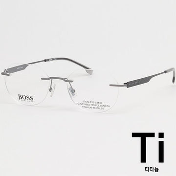 HUGO BOSS ティタニウムメガネフレーム BOSS1265D SVK ノーフレーム 超軽量 60930855