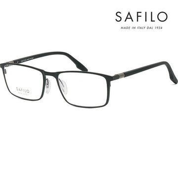 OTHER サフィロ メガネフレーム BUSSOLA 05 003 マットブラック ラグジュアリー スクエア メタルフレーム 115906756