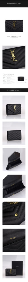 SAINT LAURENT Monogram Umschlagkarte Brieftasche 414404 BOW01 1000 126664469 [P]