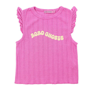 Bobo Choses Kids Wavy Logo Ruffle T-Shirt 125AC024 561 144168395
