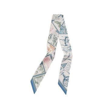 Hermes Stamp Twilly Le Philateliste du Faubourg Silk Women's Scarf H064205S 11 144370465