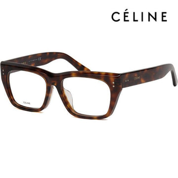 CELINE CL50034F 054 ヴィンテージ 厚い ヒョウ柄 四角 メガネフレーム アジアンフィット 136219857