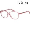 Celine CL50087I 072 Luxury Fashion Thin Square Transparent Pink Horn Frame 136219846 [P]