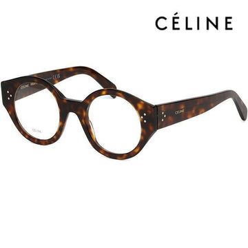CELINE Brillenfassung CL50123I 052 Luxus Schildpatt Dicke Horn Rahmen Rund Fashion 133084782