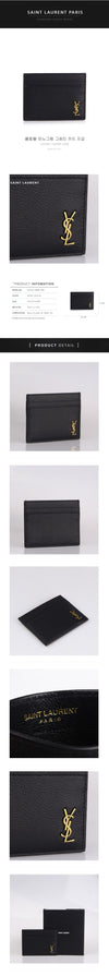 SAINT LAURENT Monogramm Grain Kartenetui 635262 15B0W 1000 49856419 [P]