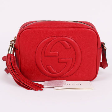 Gucci Red Soho Tassel Disco Crossbody 308364 144387336