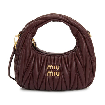 MIU MIU マテラッセ ホーボーバッグ 5BP078 AN88 F0007 OOO 144387438