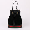 GUCCI Schwarze Wildleder kleine Bucket Schultertasche 550621 144387682 [P]