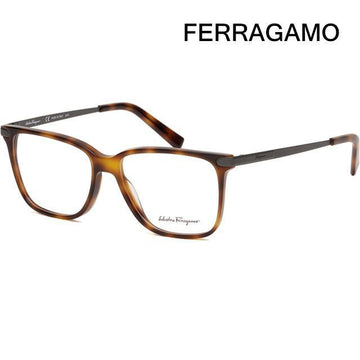 SALVATORE FERRAGAMO SF2877 068 メガネフレーム クリア ハバナ スクエア 軽量 プラスチック 140228600