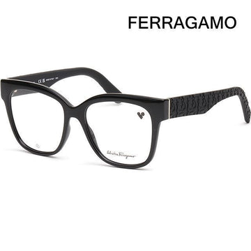 SALVATORE FERRAGAMO Brillenfassung SF2956E 001 Schwarz Logo-Muster 115908142