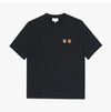 MAISON KITSUNE Doppelter Bold Fuchs Kopf Patch Kurzarm T-Shirt OM011CFKJ0118 P190 144569640 [P]