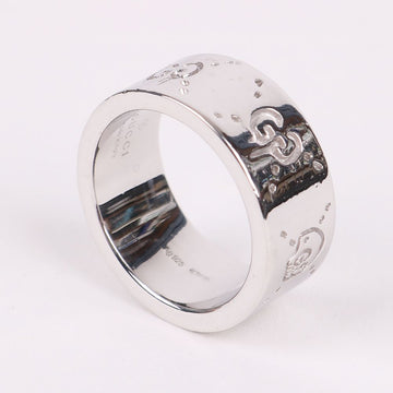 Gucci GG Pattern Ghost 9mm Ring 14 144588726