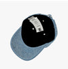 AMI Deer Heart-Logo bestickte Denim Baseballkappe DE0046 480 144591829 [P]