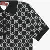 GUCCI Jacquard-Woll-Polo Damen Kurzarm-T-Shirt 814273 XKEJP 1070 144594192 [P]