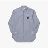 Comme Des Garcons PLAY Black Heart Patch Stripe Unisex Shirt P1B018 1 144598648 [P]