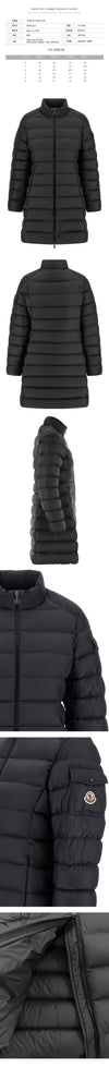 MONCLER IGESSE Logo-Aufnäher Daunenjacke Schwarz 1C000 01 596ZR 999 144632178 [P]